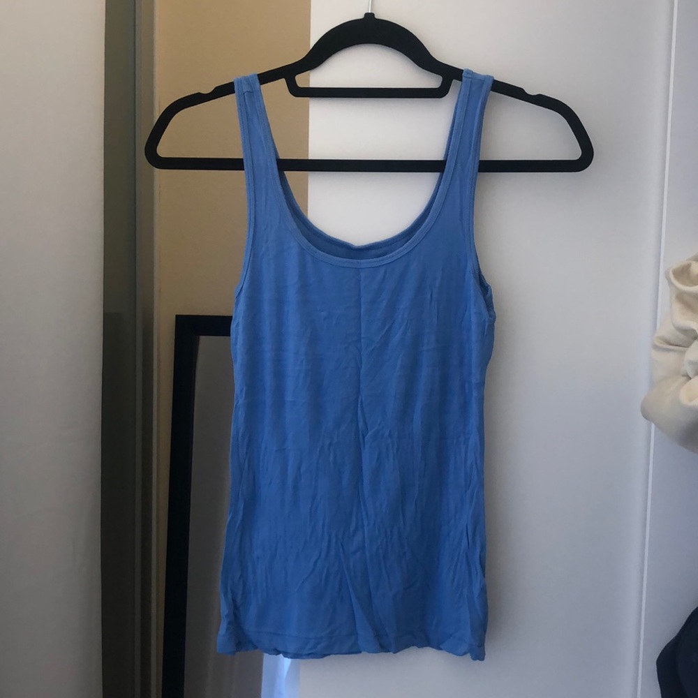 S Aerie Real Soft Blue Tank Top